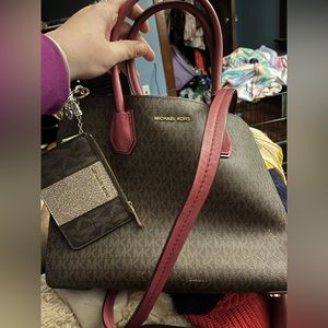 Michael Kors matching purse and change purse